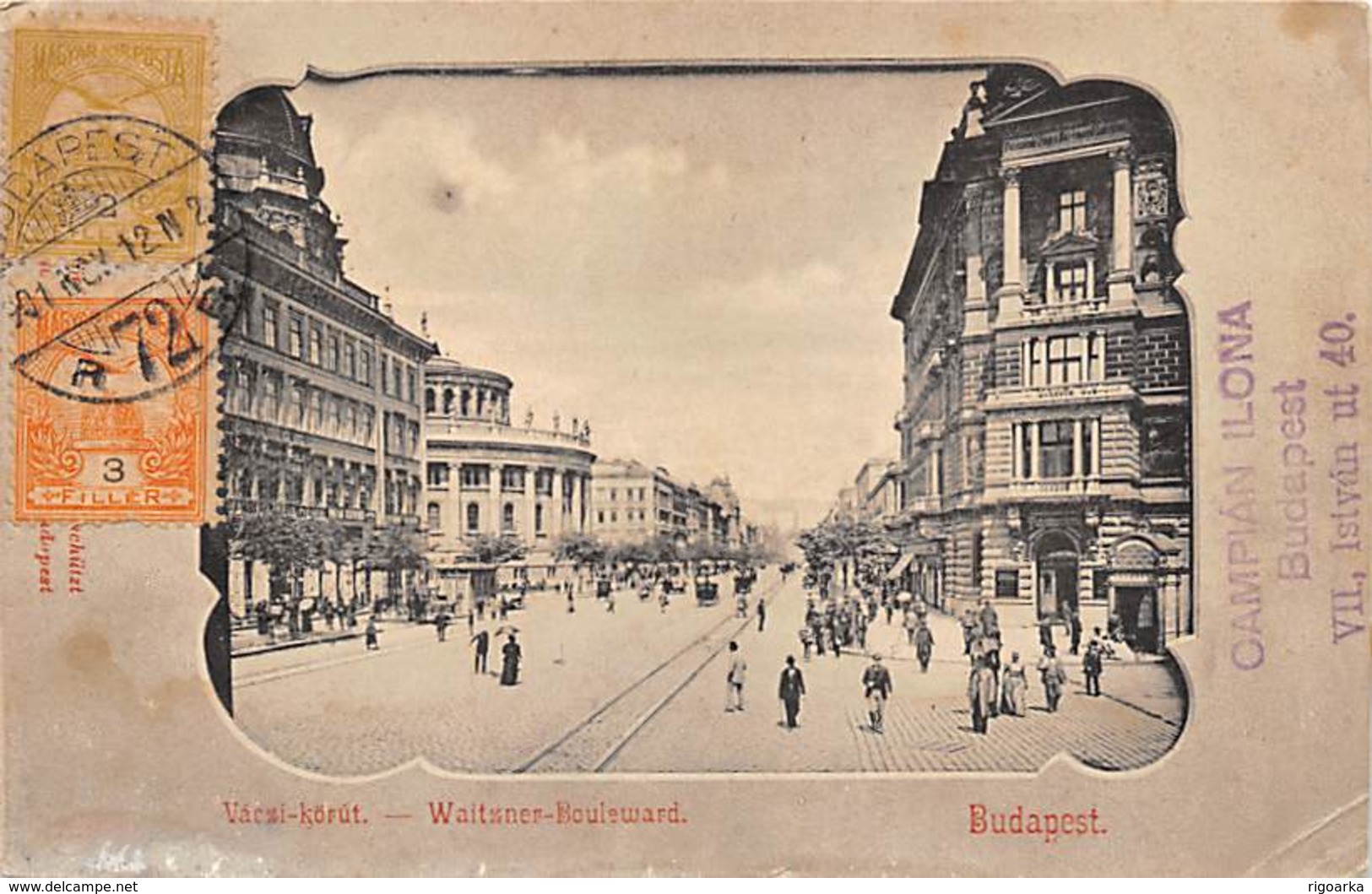 BUDAPEST.- WAITZNER -BOULEVARD - Hungría