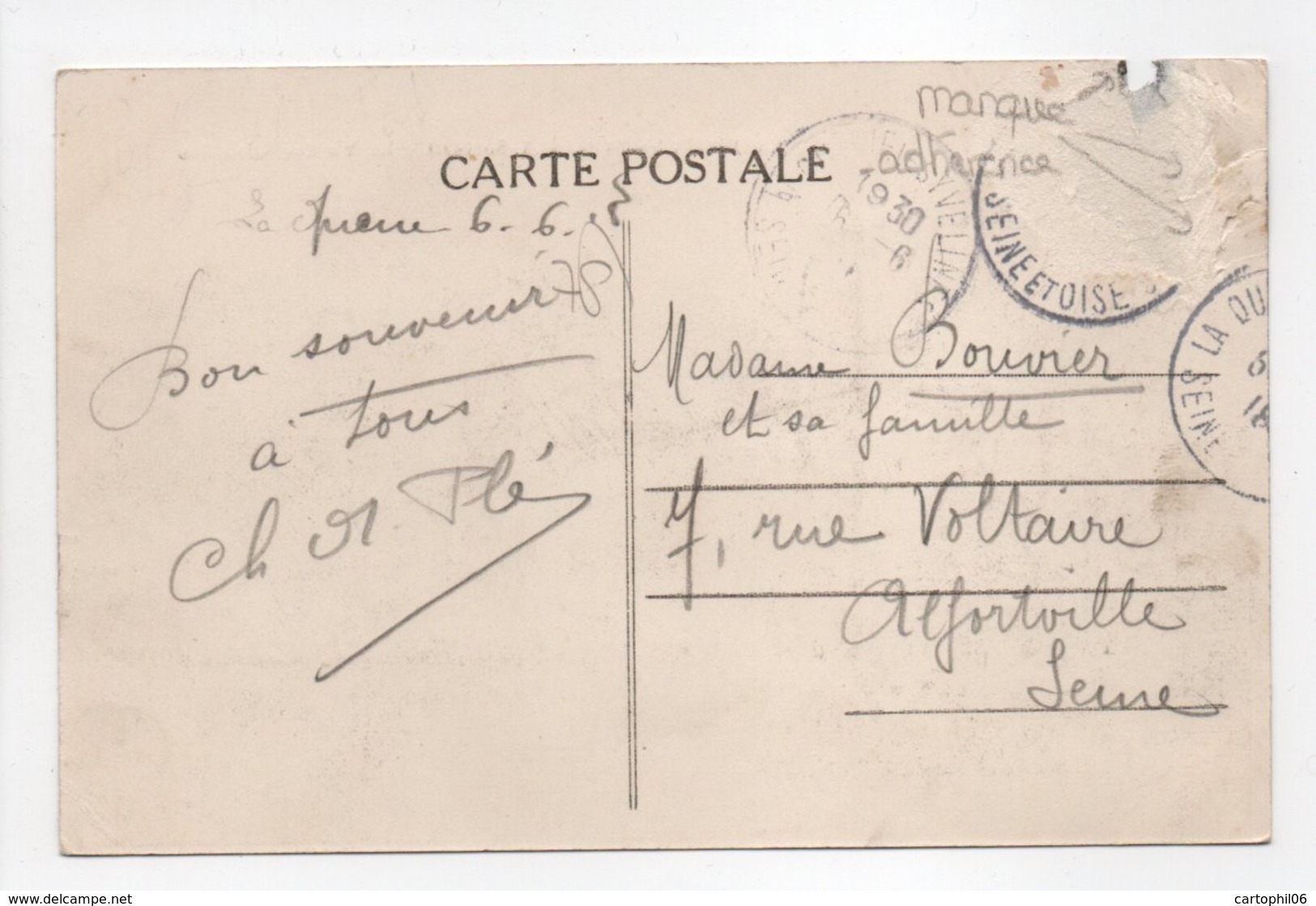- CPA LA QUEUE-LES-YVELINES (78) - La Rue Des Pombelles 1918 (avec Personnages) - - Andere & Zonder Classificatie