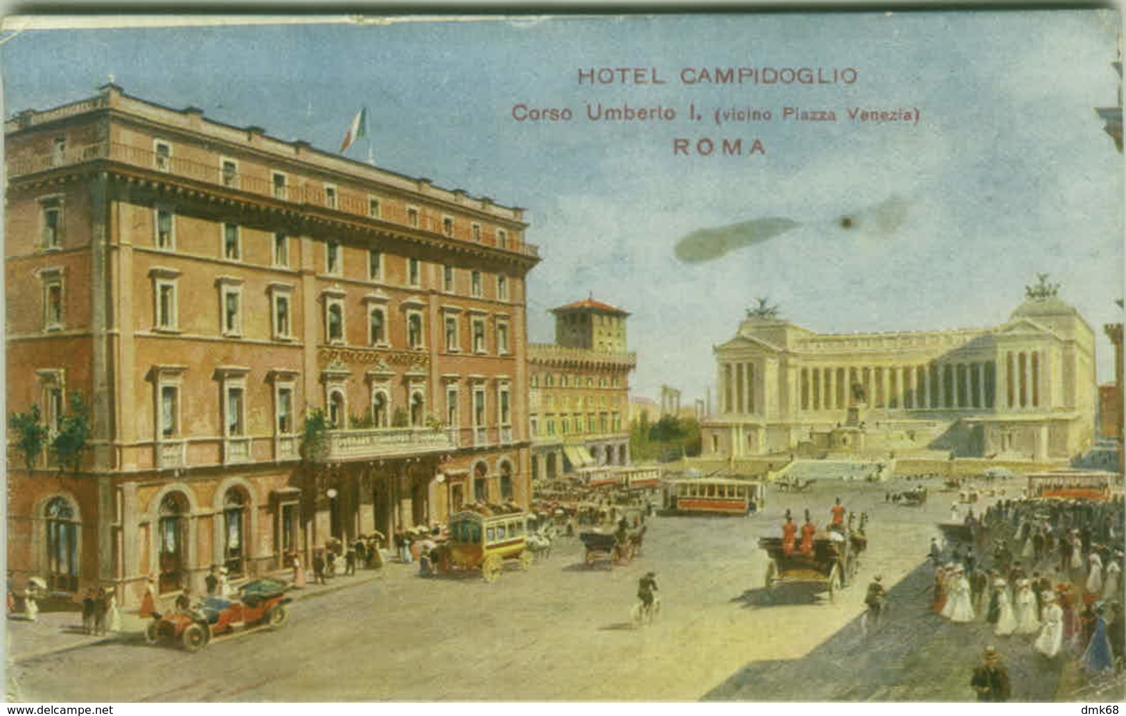 ROMA  - HOTEL CAMPIDOGLIO - CORSO UMBERTO I - 1910s ( 3791 ) - Bars, Hotels & Restaurants