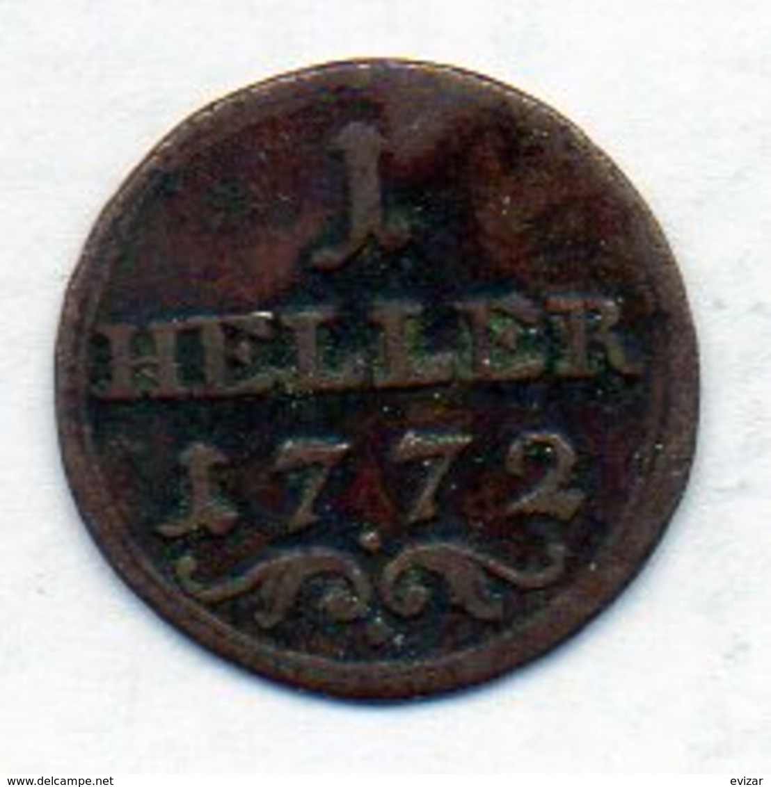 GERMAN STATES - BAMBERG, 1 Heller, Copper, 1772, KM #133 - Small Coins & Other Subdivisions