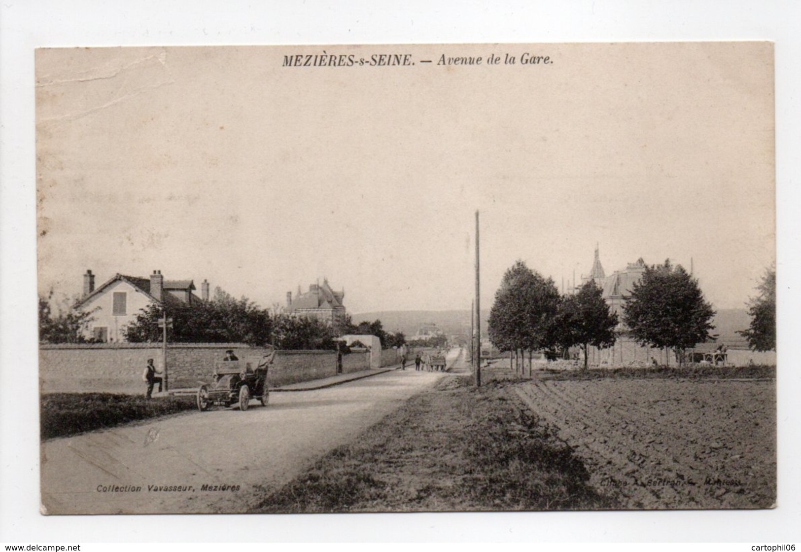 - CPA MÉZIÈRES-SUR-SEINE (78) - Avenue De La Gare - Collection Vavasseur - - Altri & Non Classificati