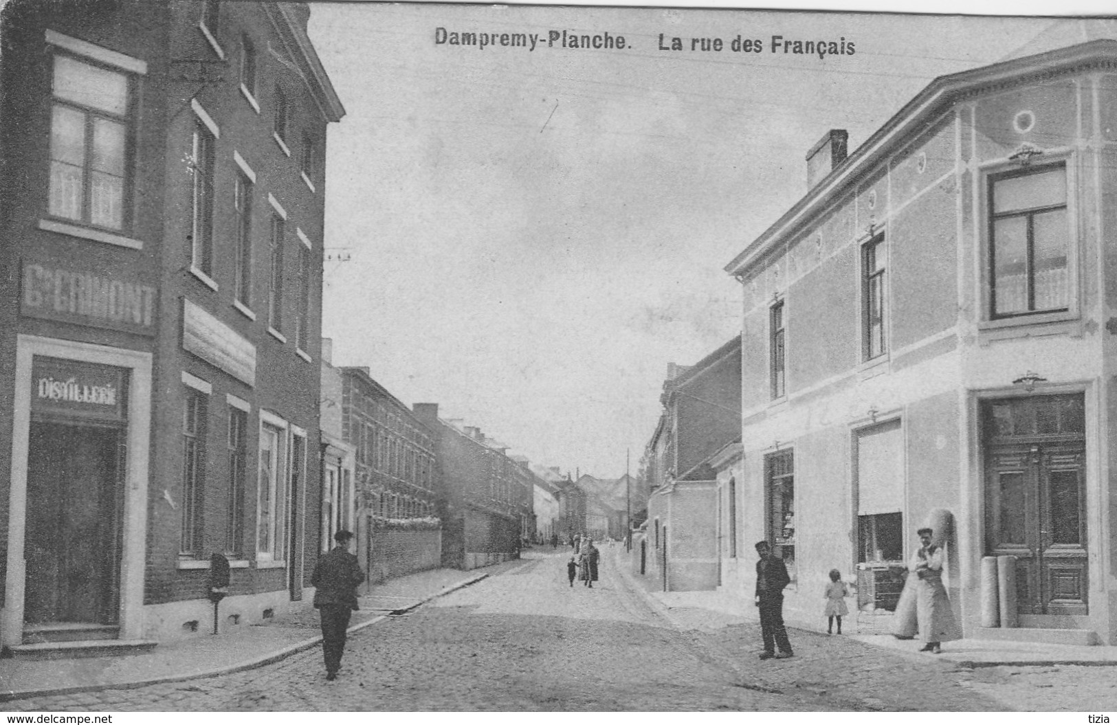 Dampremy-Planche.  La Rue Des Français.  Scan - Autres & Non Classés