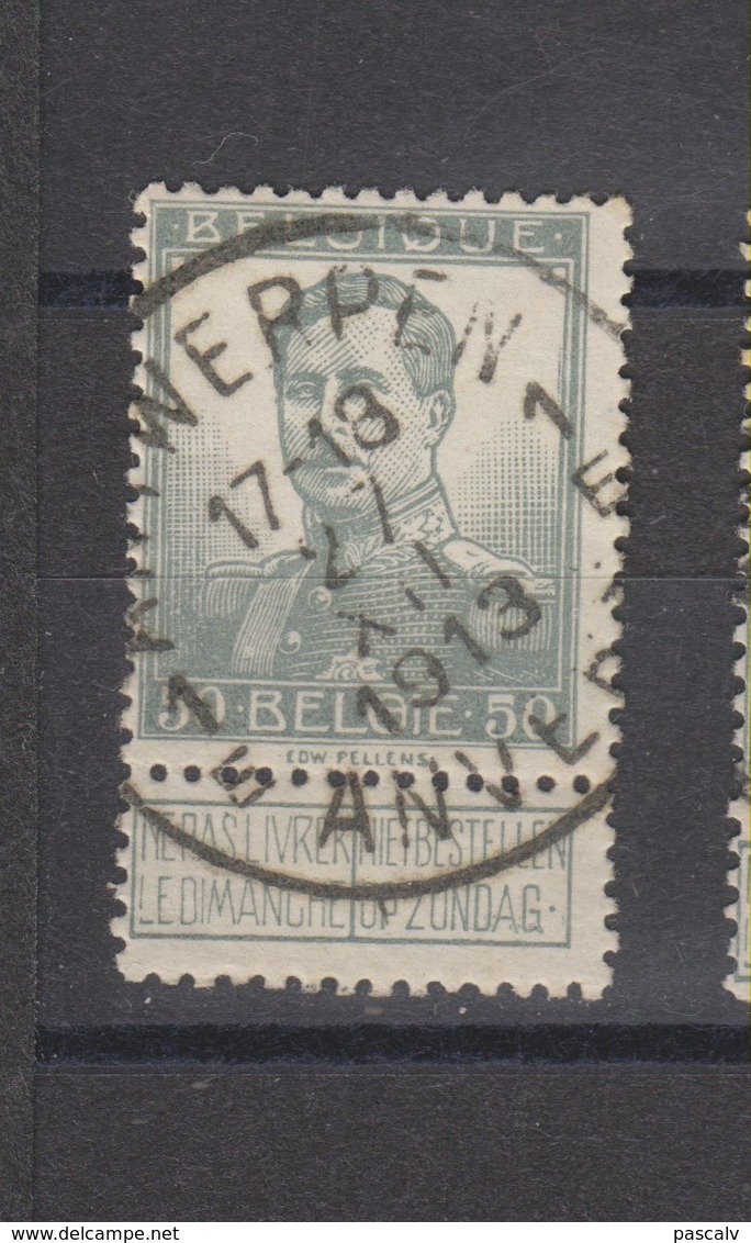 COB 115 Oblitération Centrale ANTWERPEN 1E - 1912 Pellens