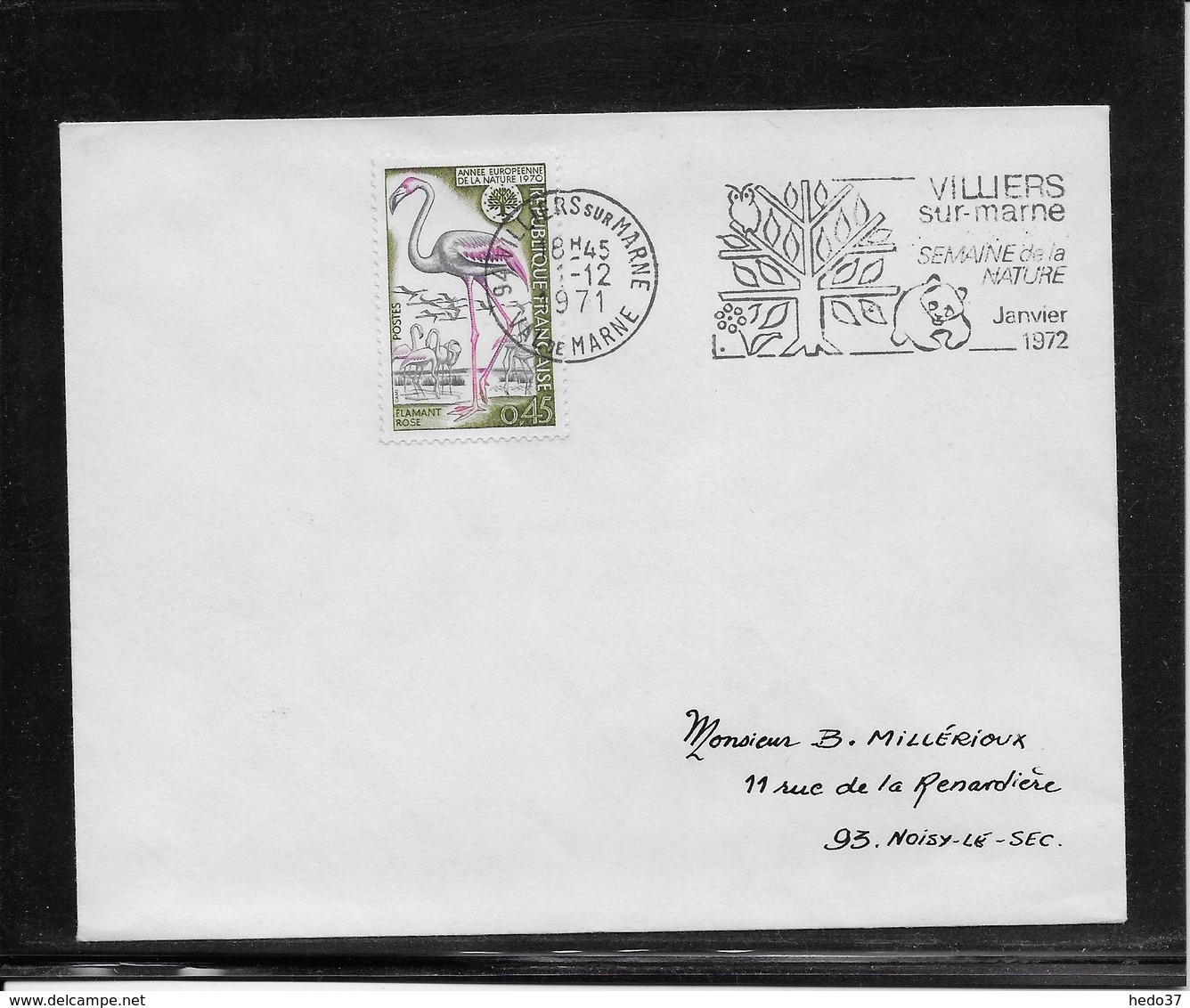 Thème Oiseaux - France Oblitération - Enveloppe - Mechanical Postmarks (Advertisement)