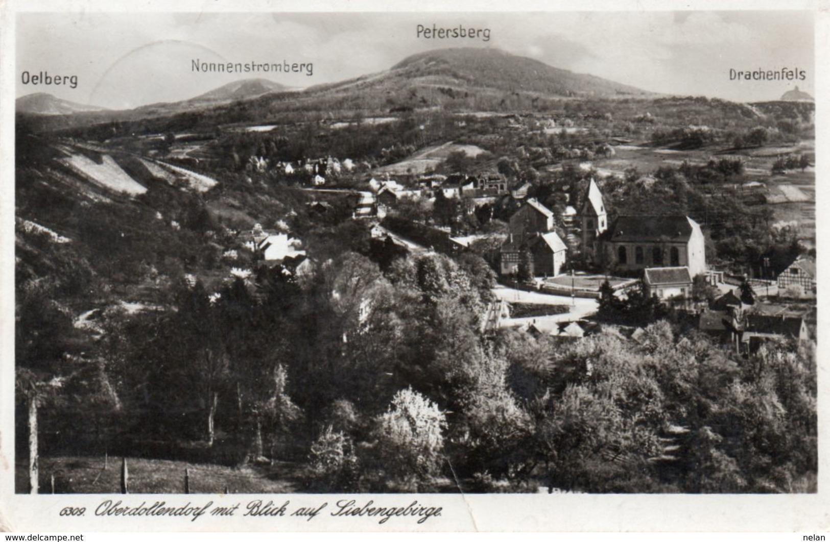 OBERDOLLENDORF MIT BLICK AUF LIEBENGEBIRGE-1938 - Rheine