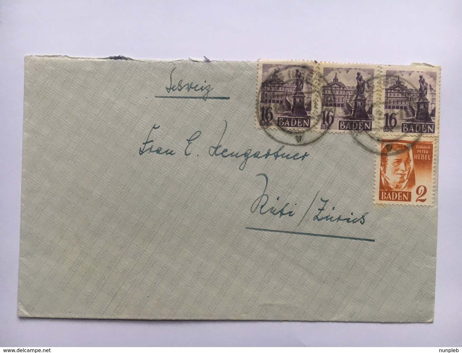 GERMANY Occupation Cover Freiburg Postmarks - Sonstige & Ohne Zuordnung