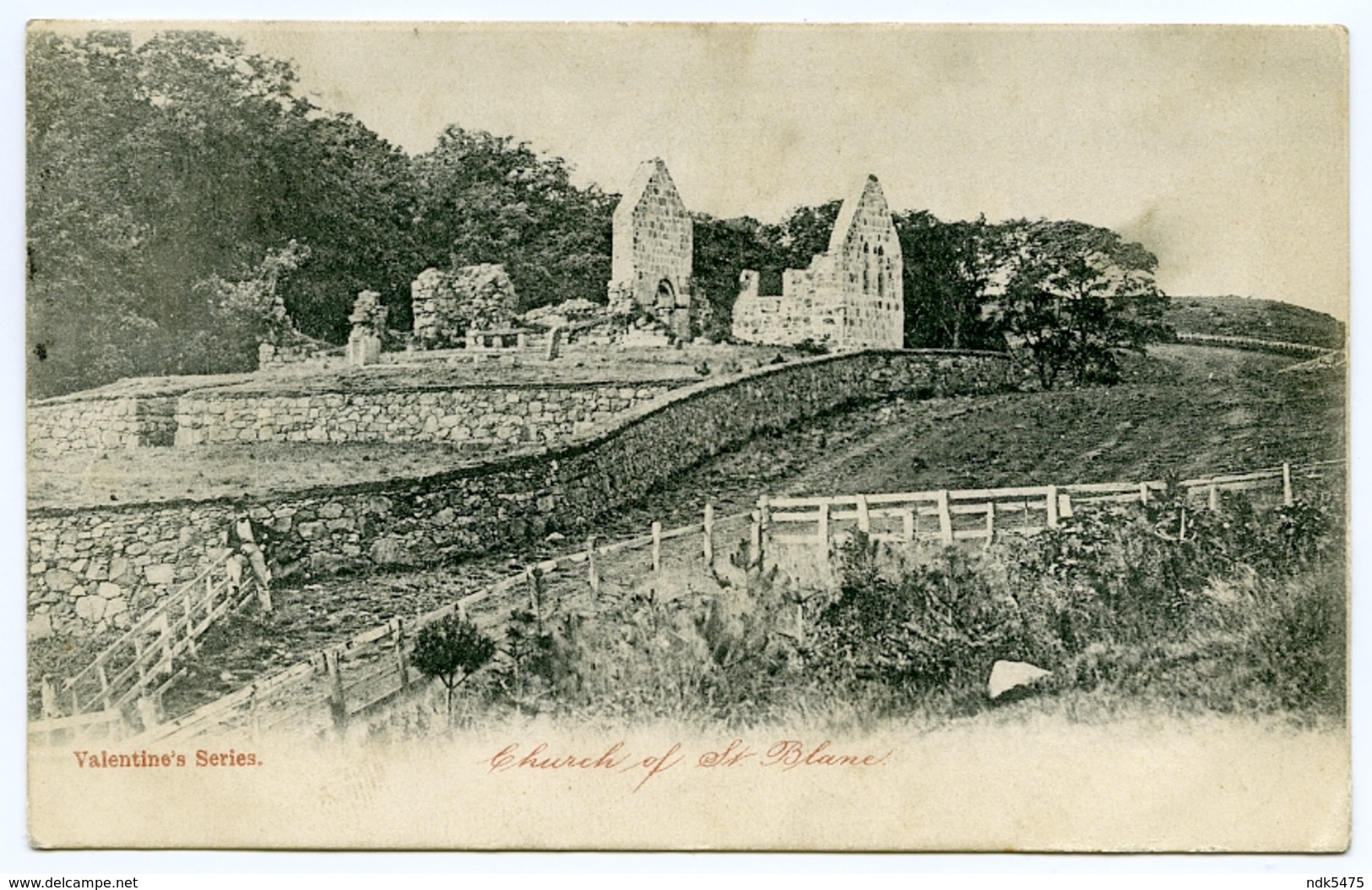 ISLE OF BUTE : KILCHATTAN BAY - CHURCH OF ST BLANE / ADDRESS & POSTMARK - GLASGOW, NEW CITY ROAD - Bute