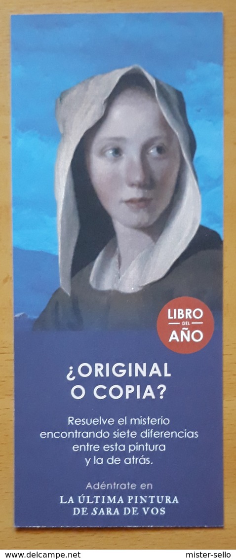 MARCAPAGINAS LA ÚLTIMA PINTURA DE SARA DE VOS. - Marcapáginas