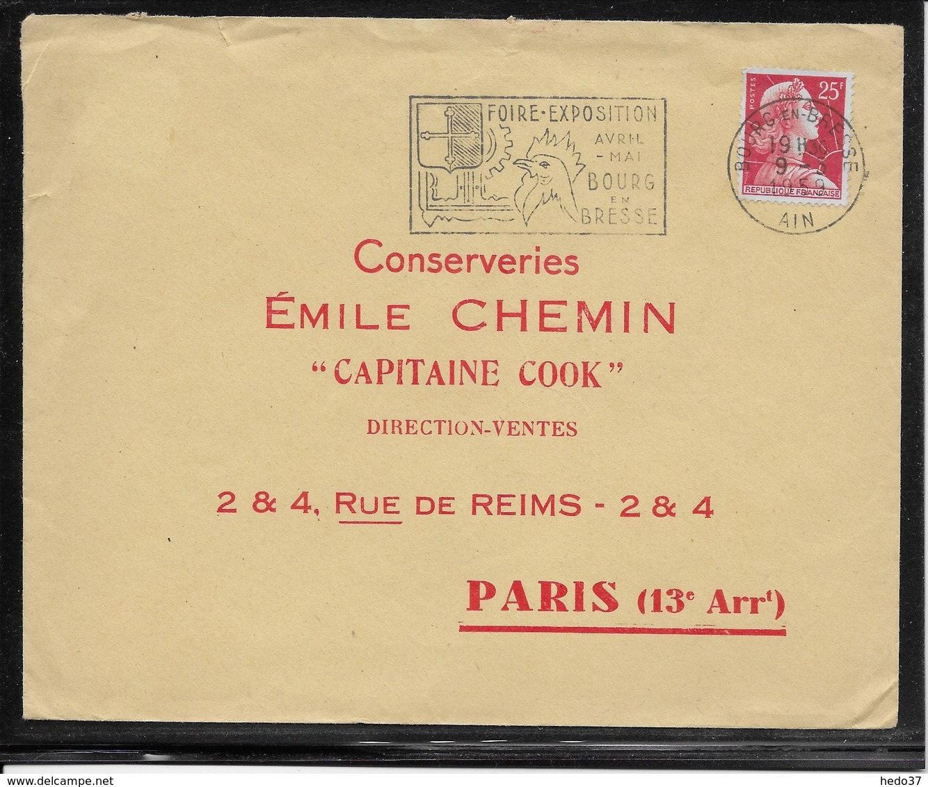 Thème Oiseaux - France Oblitération - Enveloppe - Mechanical Postmarks (Advertisement)