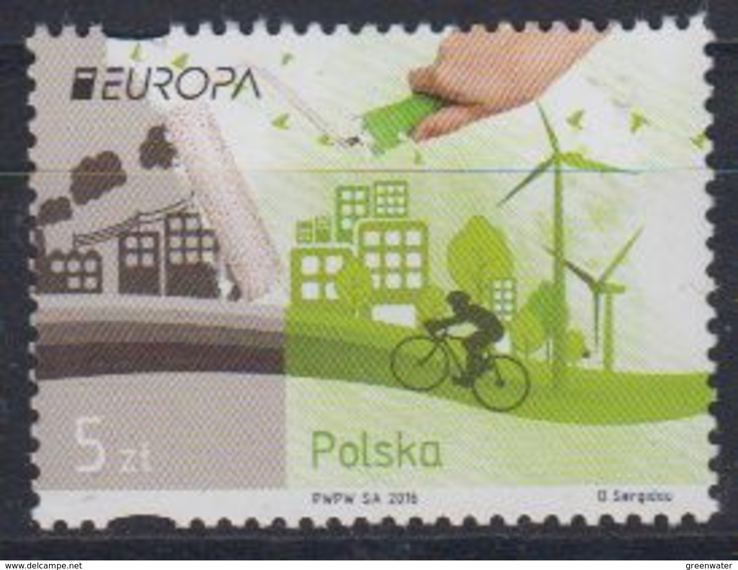 Europa Cept 2016 Poland 1v ** Mnh (45449F) - 2016