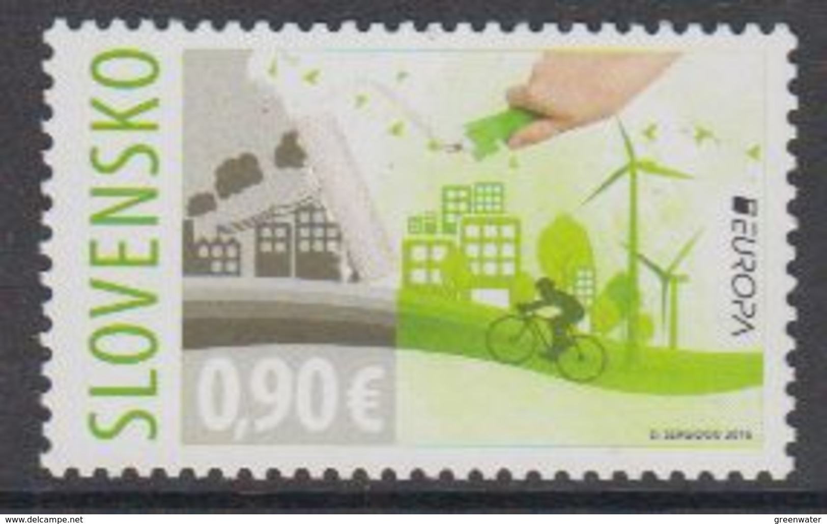 Europa Cept 2016 Slovakia 1v ** Mnh (45449H) @ Face Value - 2016