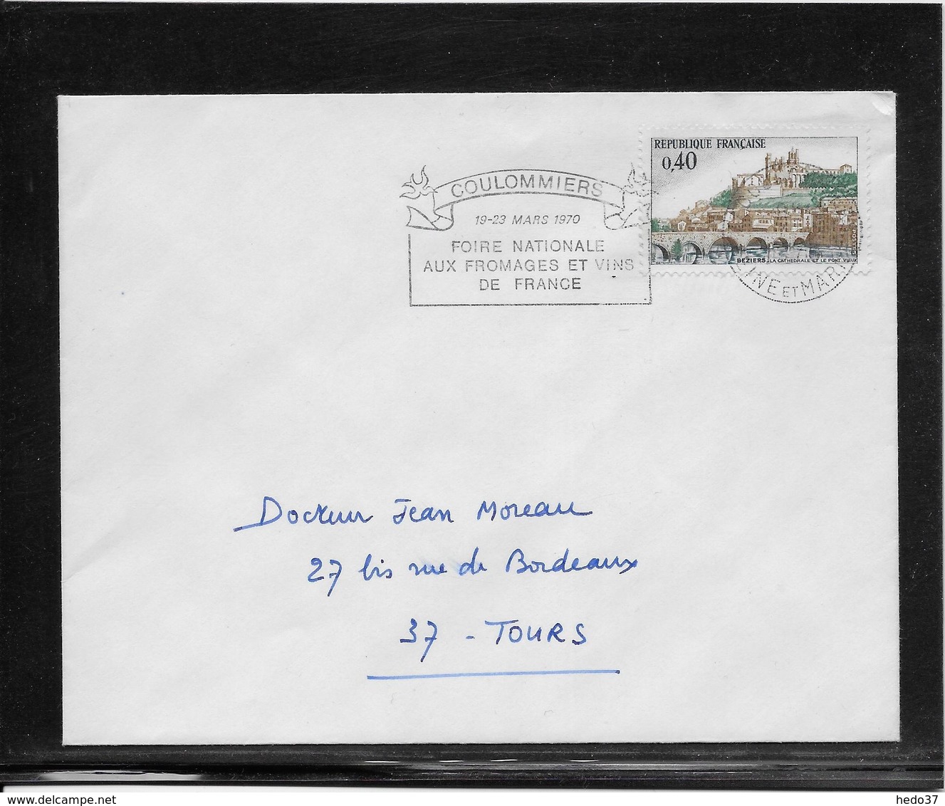 Thème Oiseaux - France Oblitération - Enveloppe - Mechanical Postmarks (Advertisement)