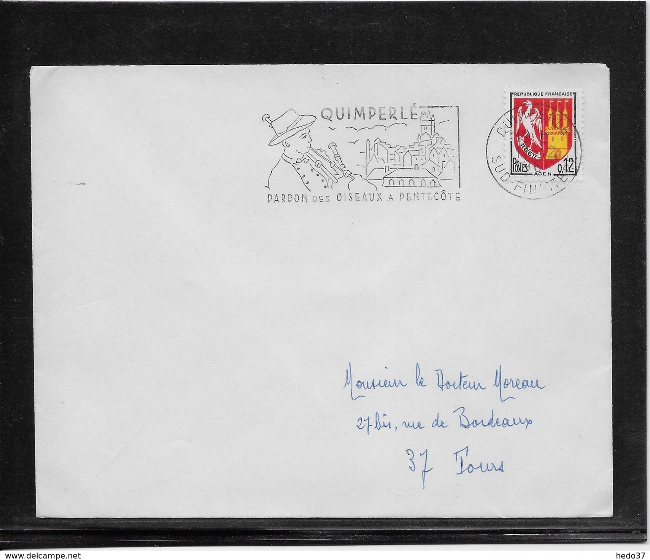 Thème Oiseaux - France Oblitération - Enveloppe - Mechanical Postmarks (Advertisement)