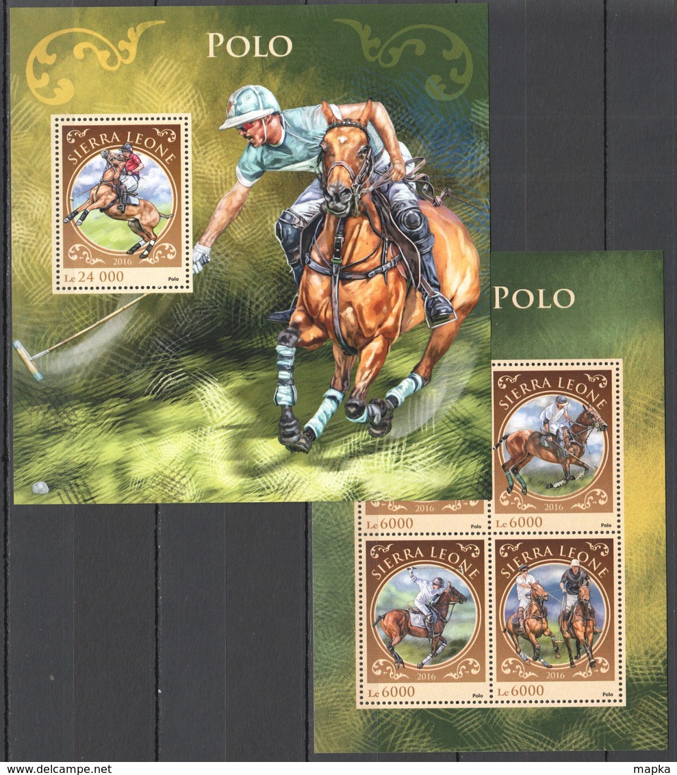 ST380 2016 SIERRA LEONE SPORT POLO KB+BL MNH - Paardensport