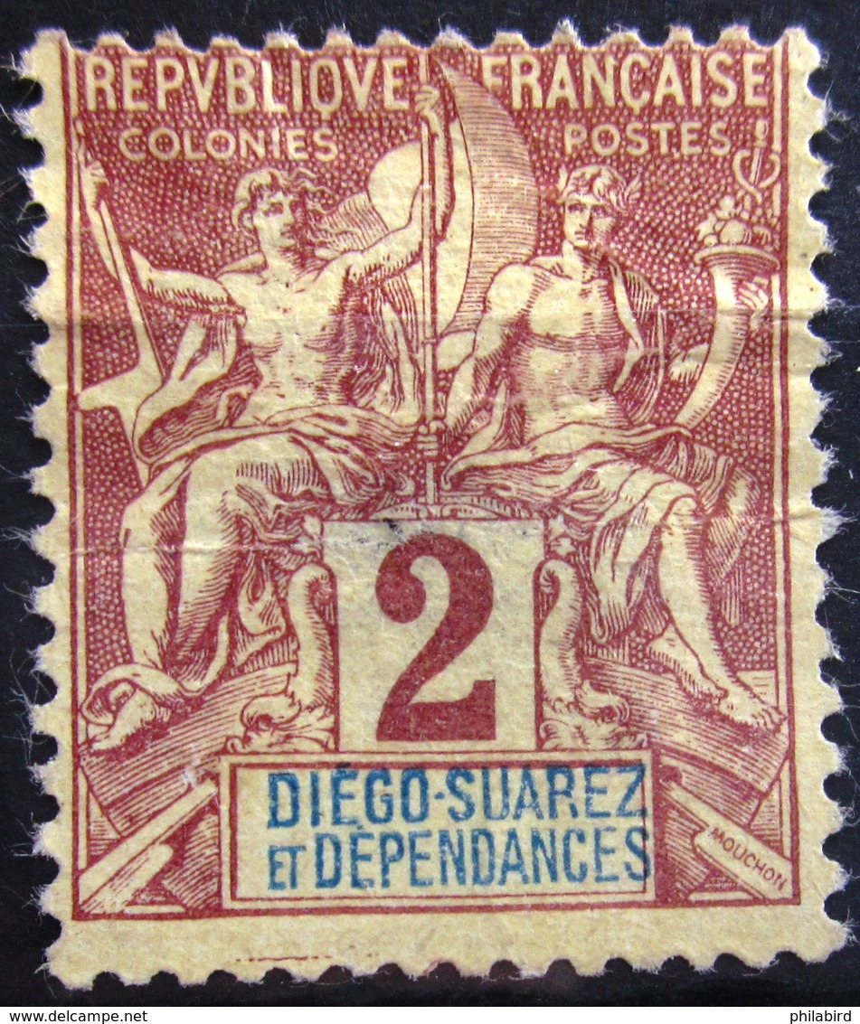 DIEGO-SUAREZ                    N° 26                    NEUF SANS GOMME      (aminci) - Unused Stamps