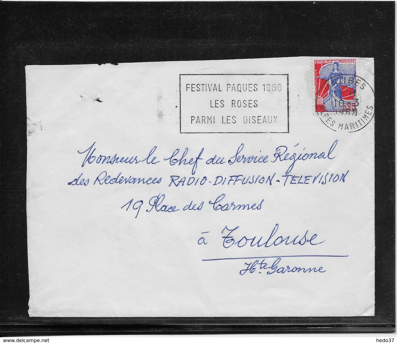 Thème Oiseaux - France Oblitération - Enveloppe - Mechanical Postmarks (Advertisement)