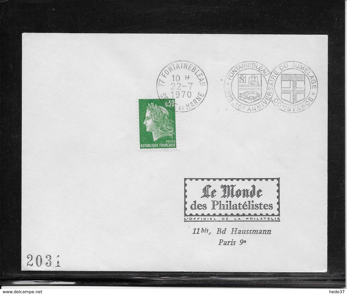 Thème Oiseaux - France Oblitération - Enveloppe - Mechanical Postmarks (Advertisement)