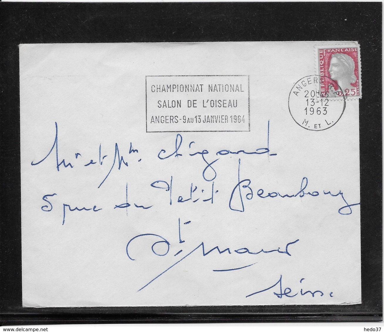 Thème Oiseaux - France Oblitération - Enveloppe - Mechanical Postmarks (Advertisement)