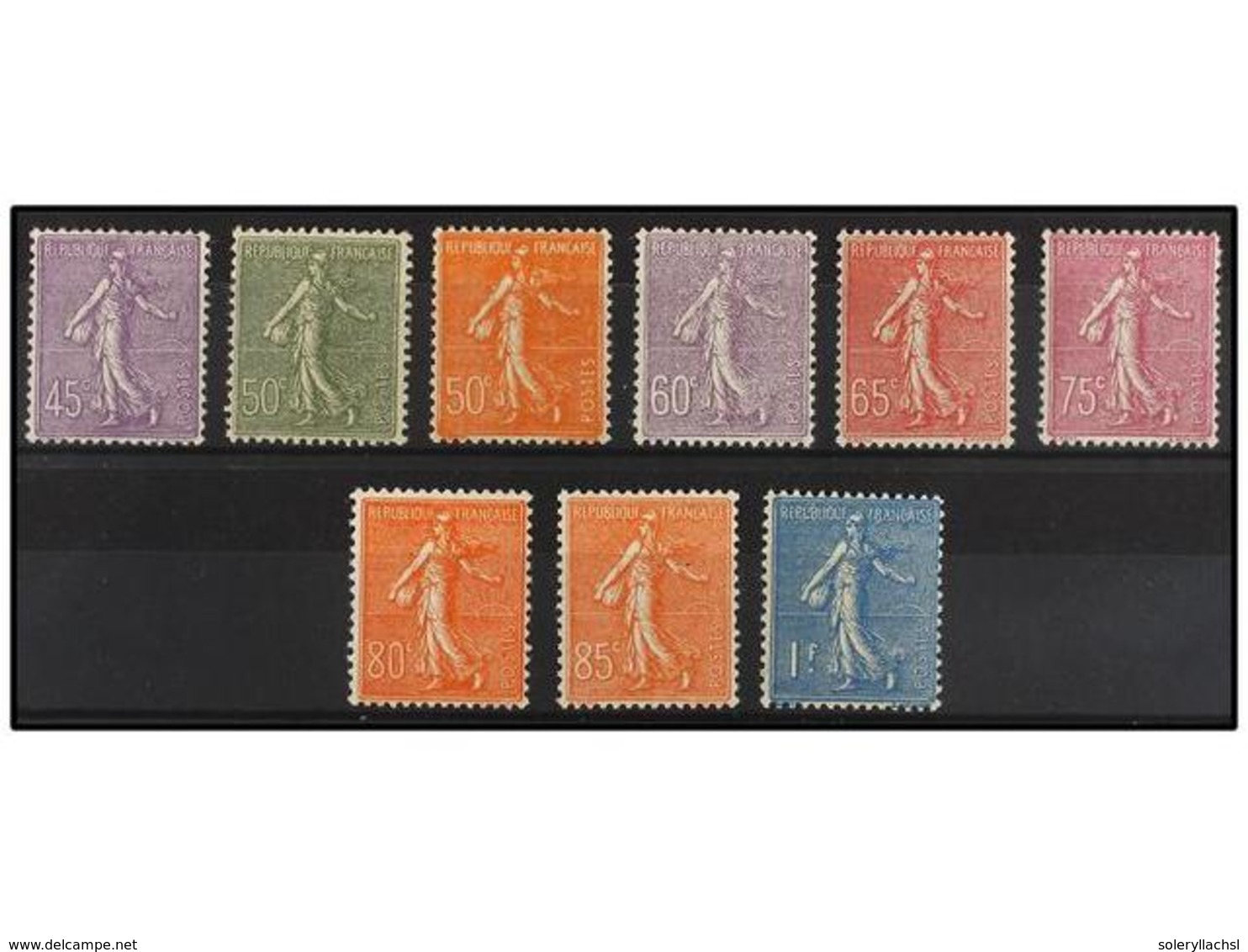 ** FRANCIA. Yv.197/205. 1924-32. SERIE COMPLETA. Muy Bonita. Yvert.161€. - Andere & Zonder Classificatie