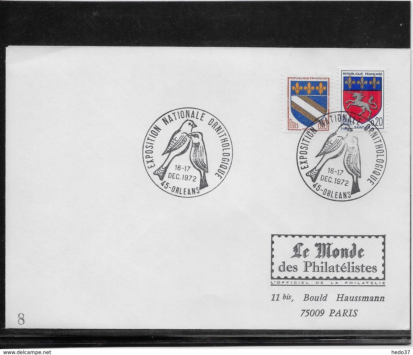 Thème Oiseaux - France Oblitération - Enveloppe - Mechanical Postmarks (Advertisement)