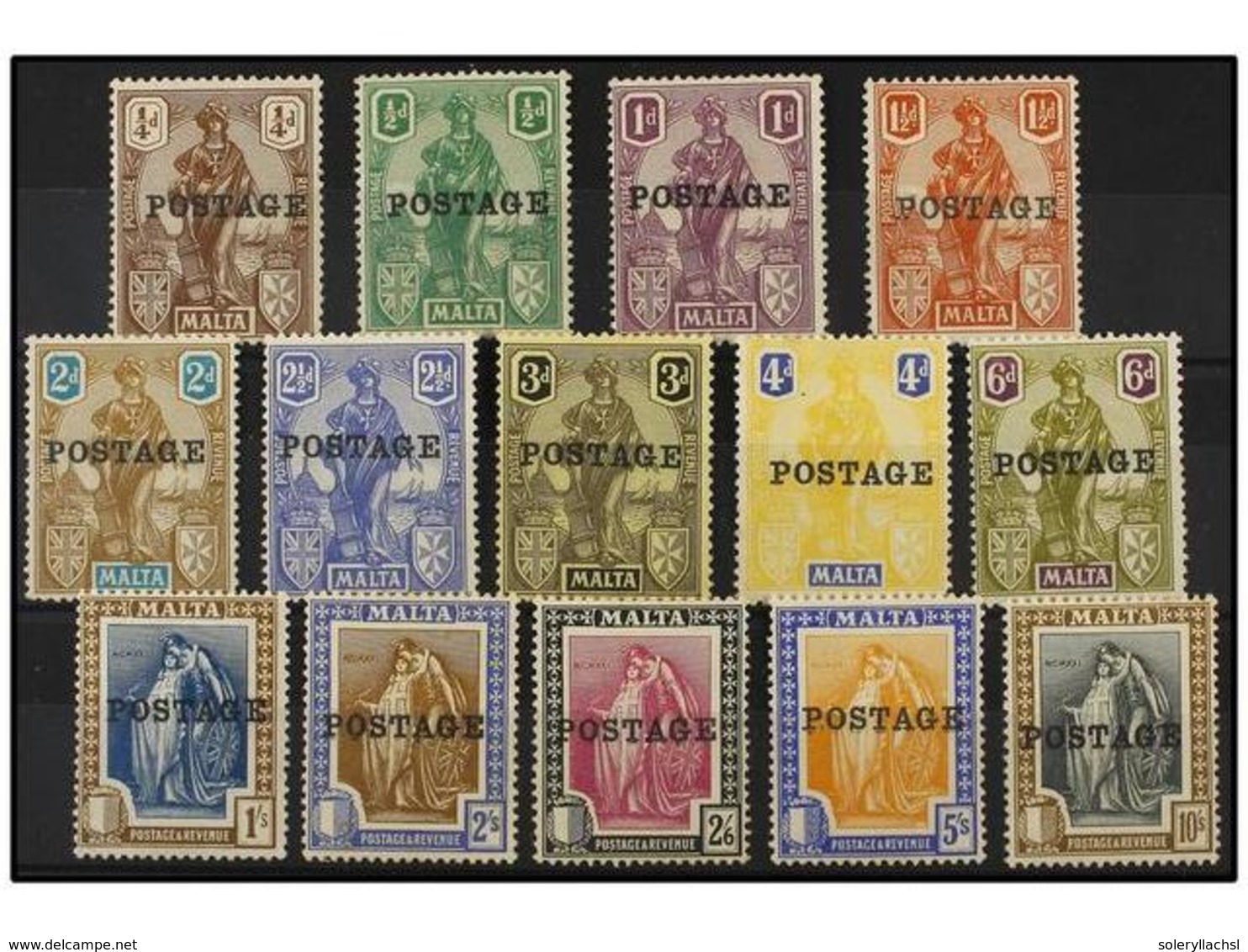 * MALTA. Sg.143/56. 1926. Complete Set, Light Hinged. Stanley Gibbons.110£. - Sonstige & Ohne Zuordnung