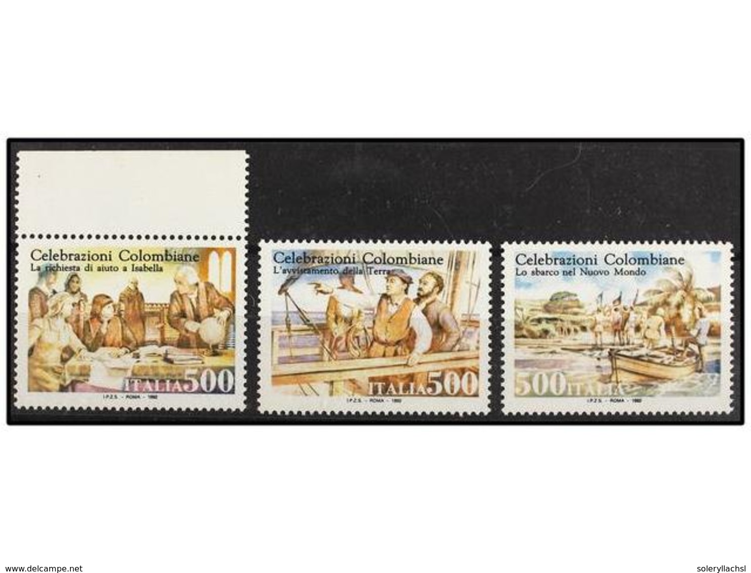 ** ITALIA. 1992. 500 Liras. Tres Sellos FALTAN COLORES En La Impresión (Sa. Especializado 1621Aa, 1623Aa, 1624Aa). - Altri & Non Classificati