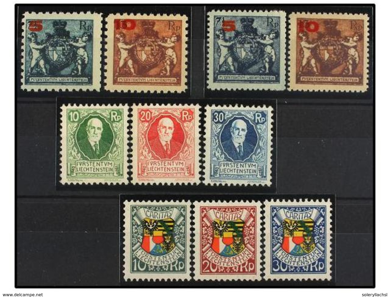 ** LIECHTENSTEIN. Mi.61/62A, 61/62B, 72/74, 75/77. Complete Sets, Never Hinged. LUXE. Michel.395€. - Altri & Non Classificati