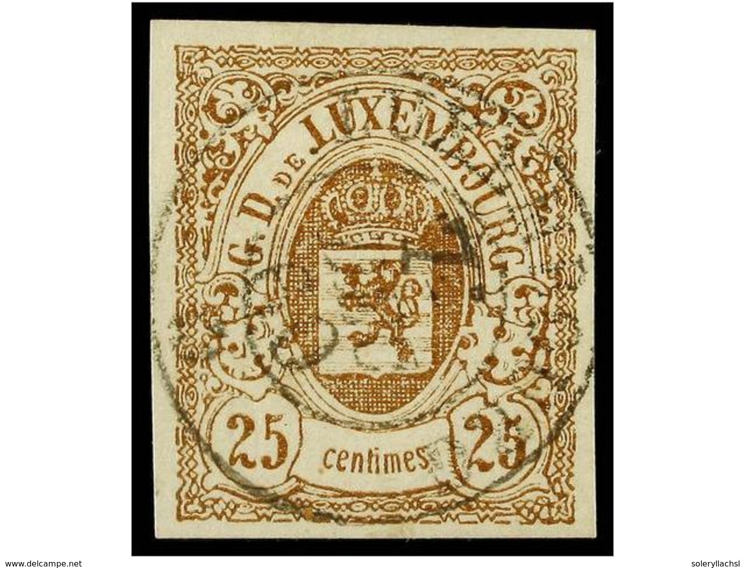 ° LUXEMBURGO. Yv.4, 5, 7 Y 8. 1859-63. 2, 4, 12 1/2 Y 25 Cents. SIN DENTAR. Muy Bonitos Ejemplares. Yvert.1.335€. - Altri & Non Classificati