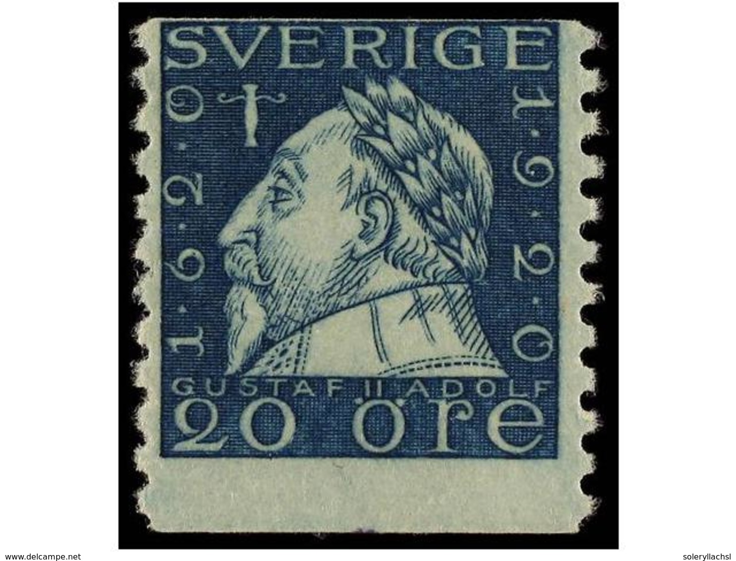 ** SUECIA. Fa.152Acxz + KPV. 20 Ore Blue. Mint With Original Gum, Never Hinged. A Rare Stamp. - Sonstige & Ohne Zuordnung