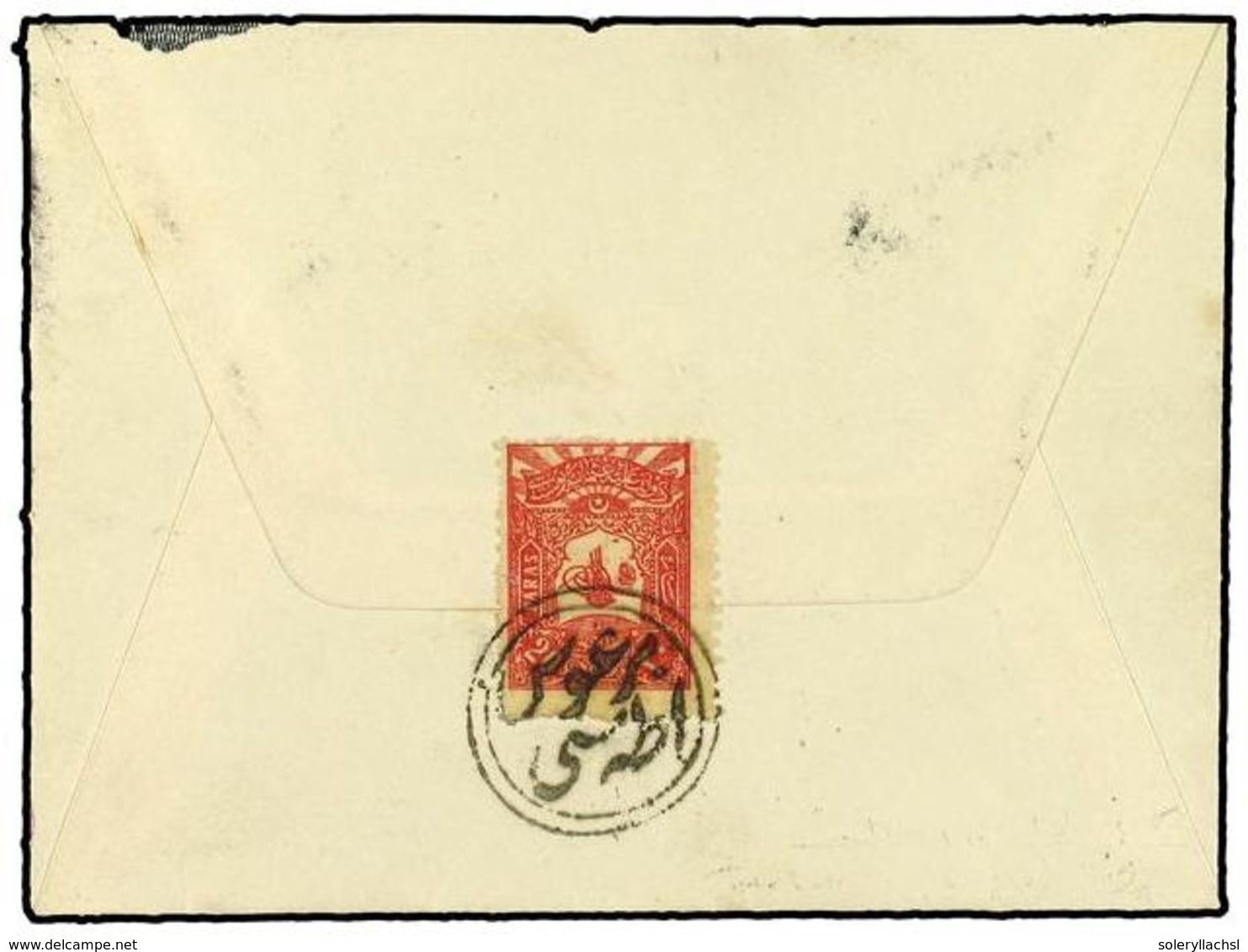 TURQUIA. 1905. Internal Envelope To Constantinople Franked, On Reverse, 20 Paras Red 'Tughra' Tied By Double BURGA ADASI - Altri & Non Classificati