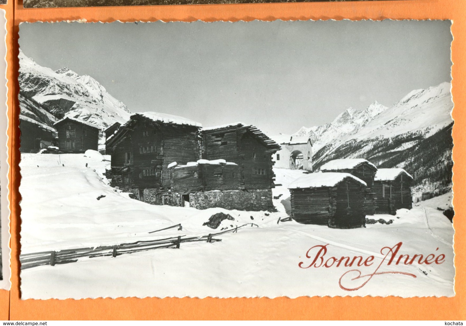 FEL1402, Village De Blatten Sur Zermatt, Mazot, Bonne Année, 26, Circulée 1939 - Blatten