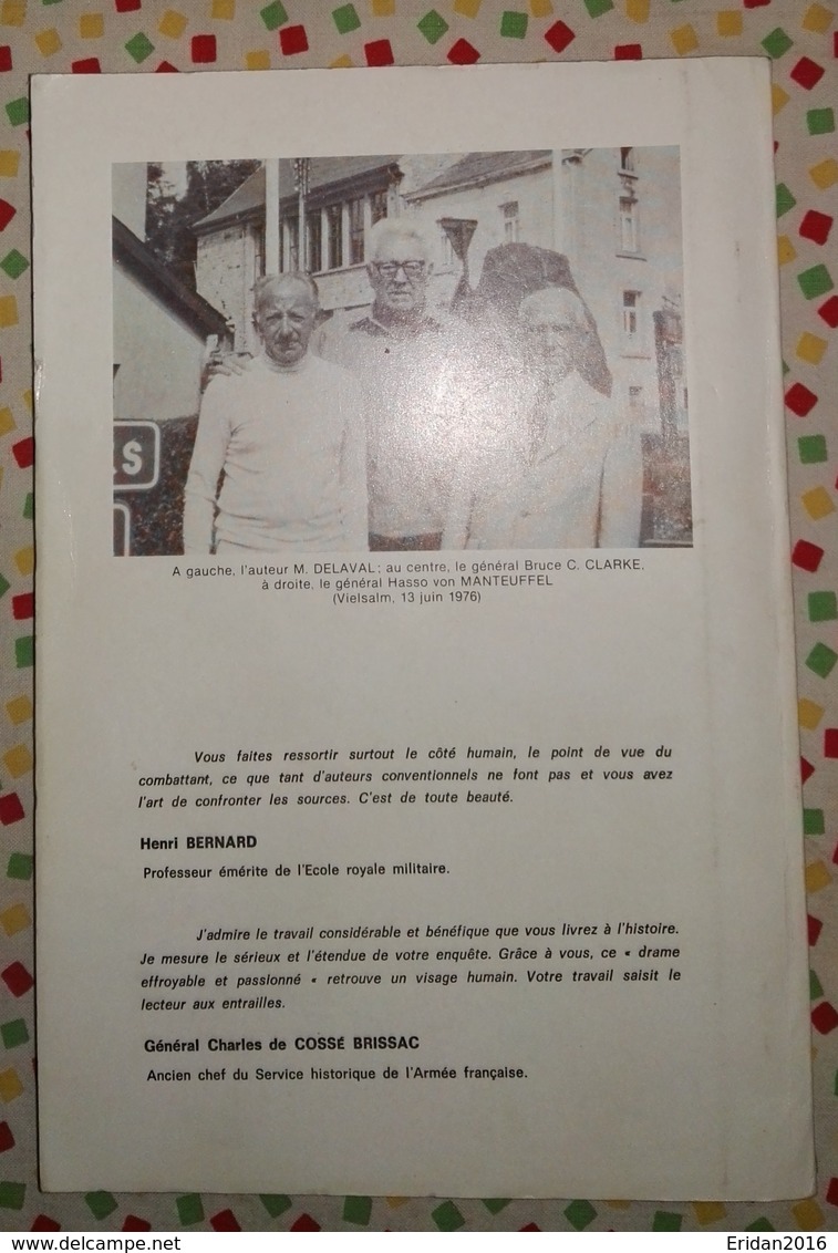 Saint Vith Au Cours De L’ultime Britzkrieg De Hitler •	Auteur : Maurice Delaval •Editeur : J.A.C Vielsam •	GRAND FORMAT - Guerra 1939-45