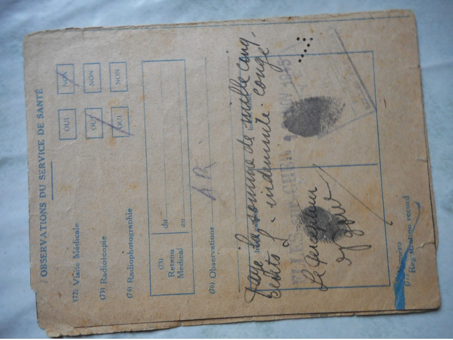 CARTE DE RAPATRIE PRISONNIER DE GUERRE - Documents