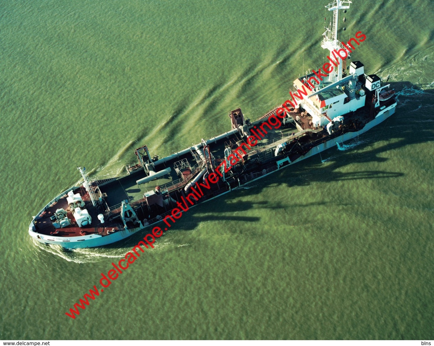 Schip Vlaanderen I Van DEME In Januari 1994 - Photo 15x23cm - Luchtfoto - Bateaux