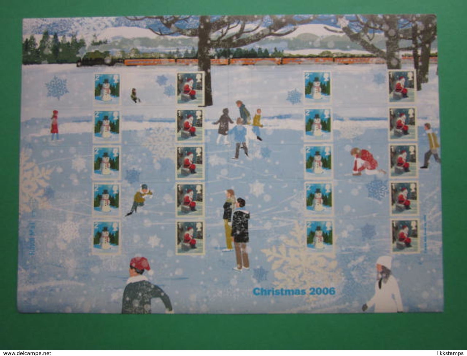 2006 ROYAL MAIL CHRISTMAS GENERIC SMILERS SHEET. #SS0038 - Timbres Personnalisés