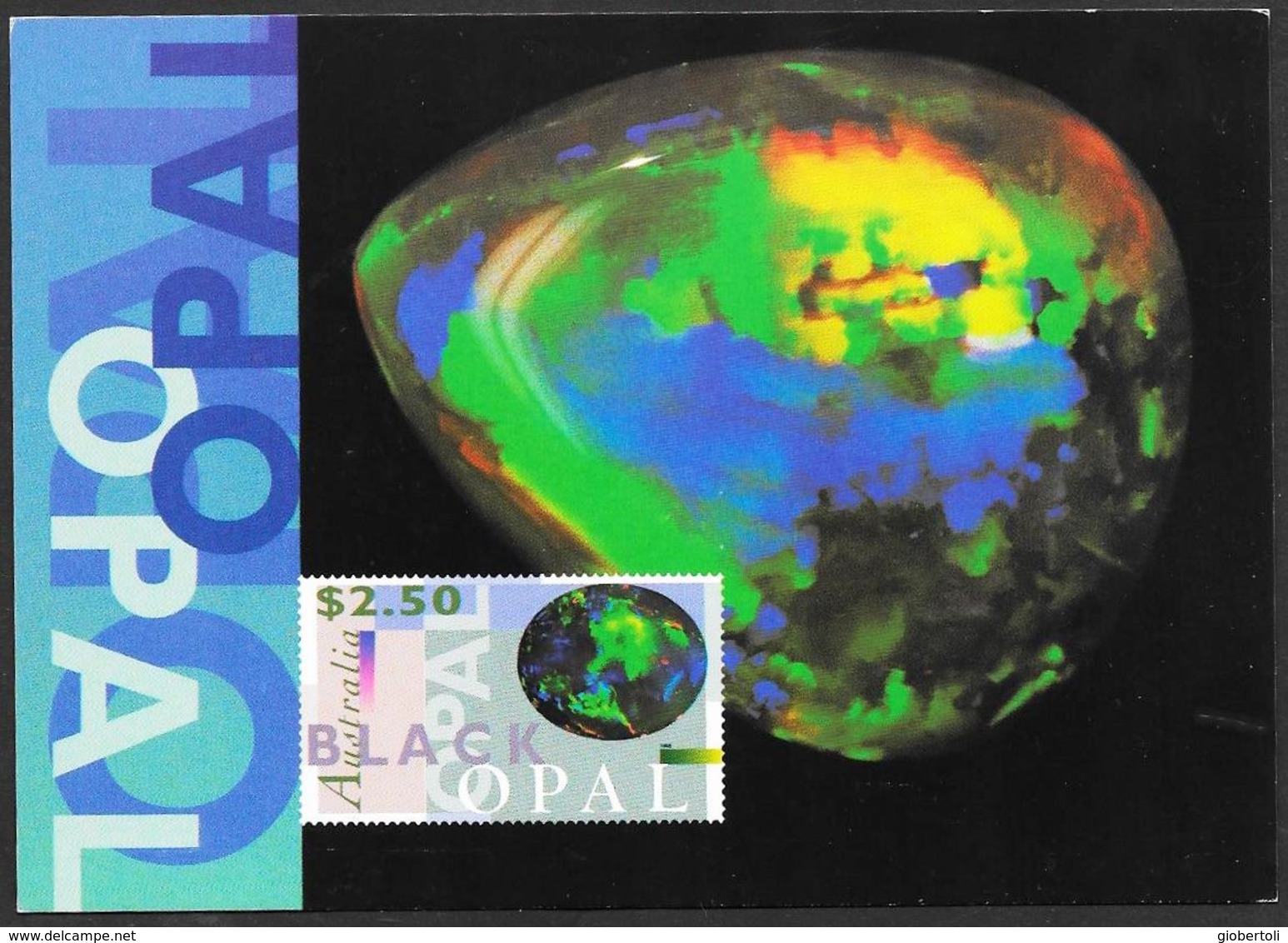 Australia/Australie: Intero, Stationery, Entier, Opale, Opal - Minerals