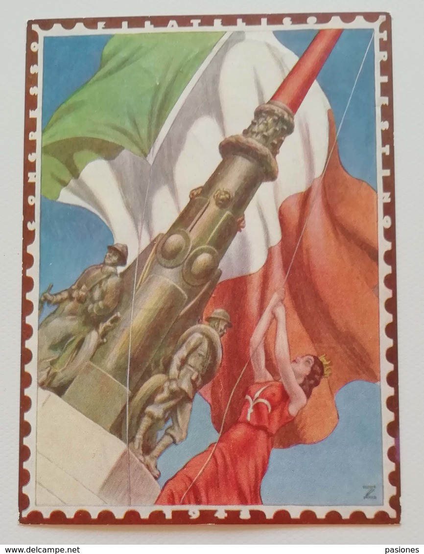 Cartolina Congresso Filatelico Triestino - 08/09/1948 - Storia Postale