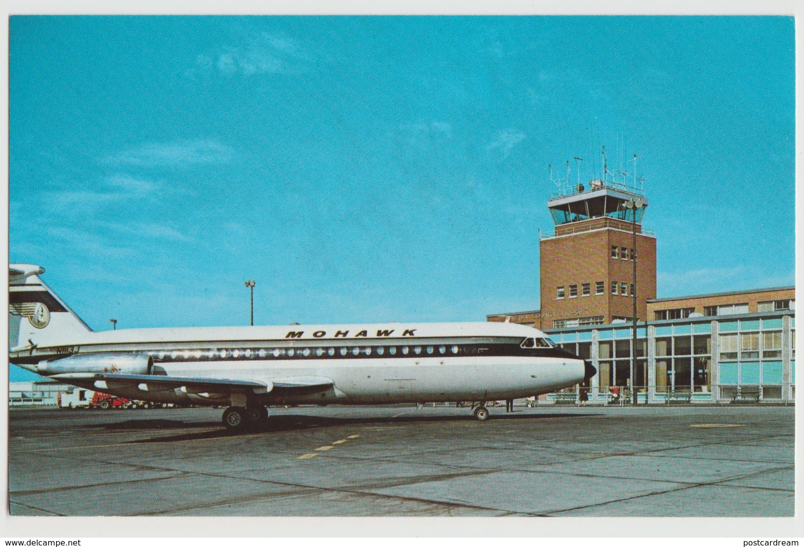 NY Utica Oneida County Airport Mohawk Airlines Postcard - Utica