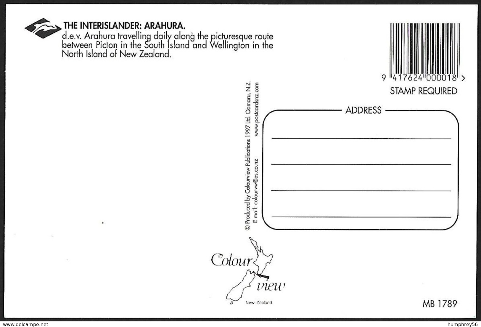 2001 - NEW ZEALAND - Cover DEV Arahura - SG 2451 [Elizabeth II] + WELLINGTON - Lettres & Documents