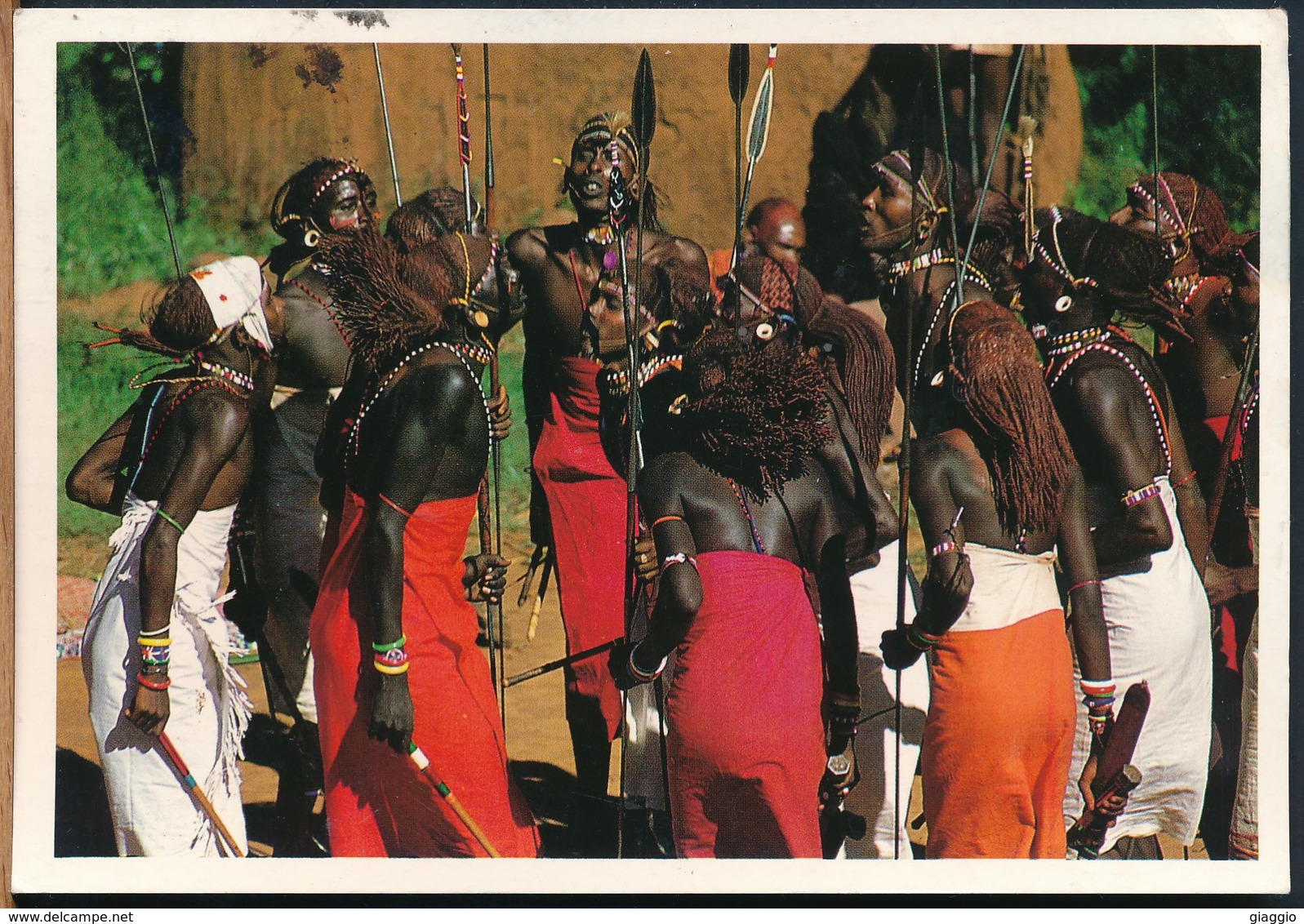 °°° 14804 - KENYA - SAMBURU WARRIORS - 1998 With Stamps °°° - Kenia