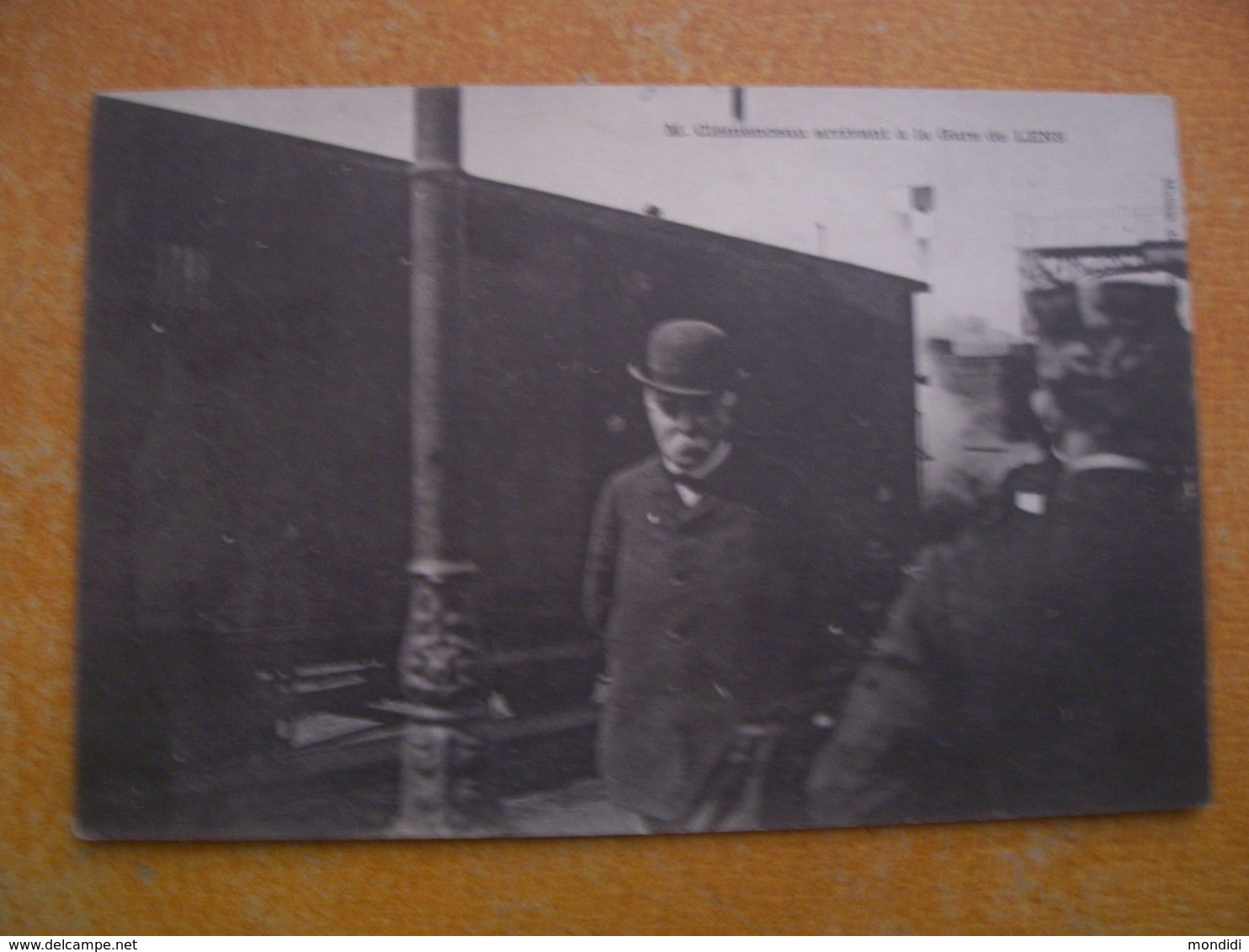 Cpa M Clemenceau Arrivant à La Gare De Lens Gros Plan - Lens