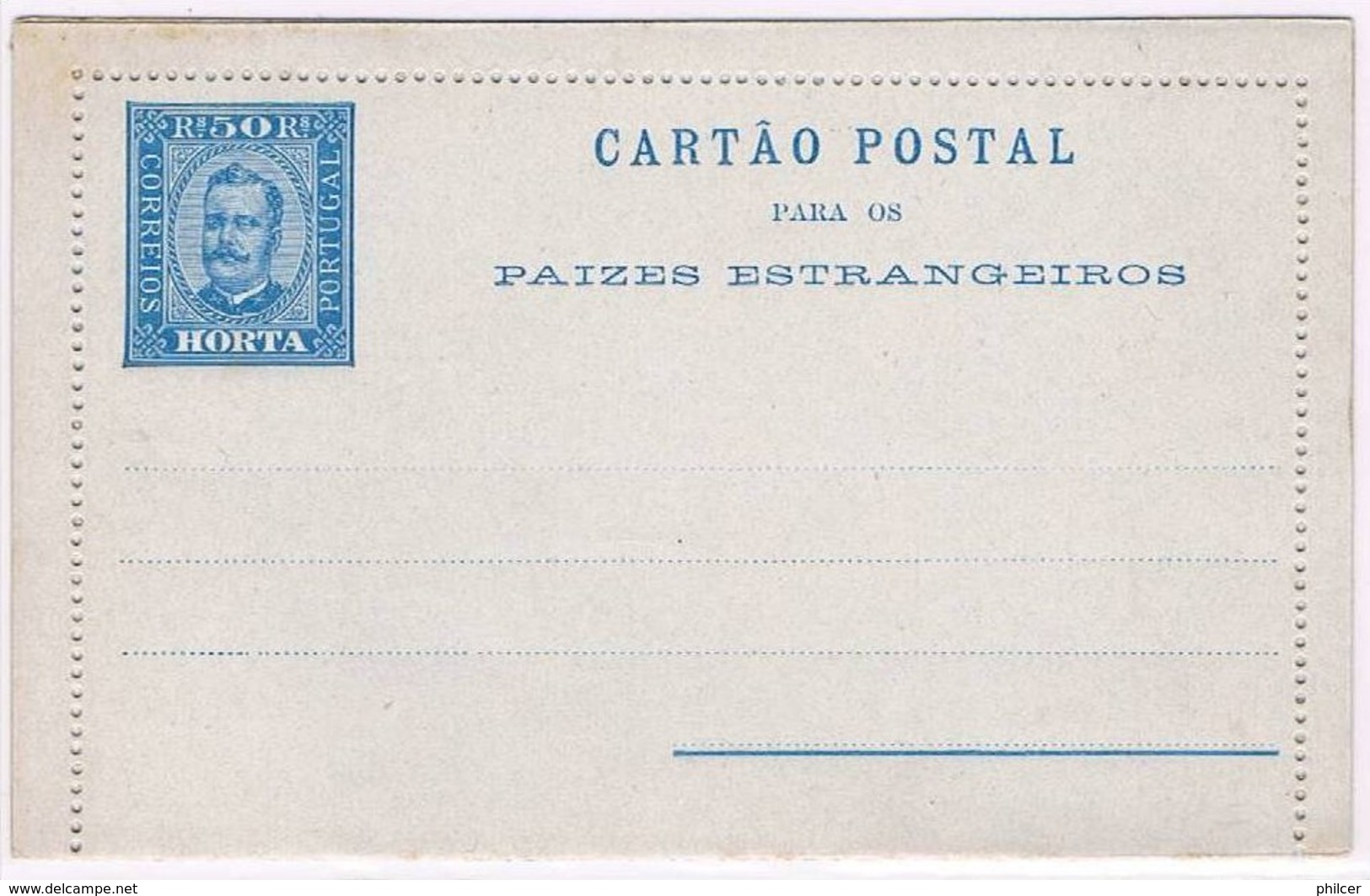 Horta, 1893/5, # 2, Cartão Postal - Horta