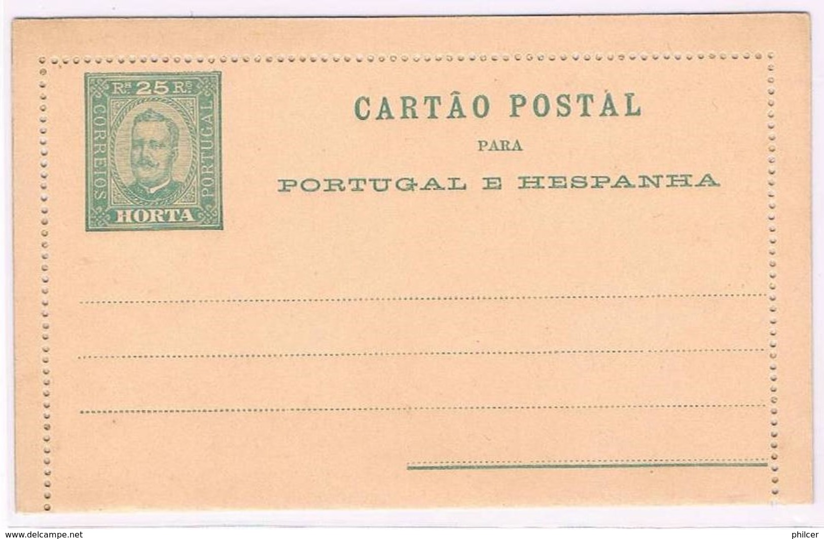 Horta, 1893/5, # 1, Cartão Postal - Horta