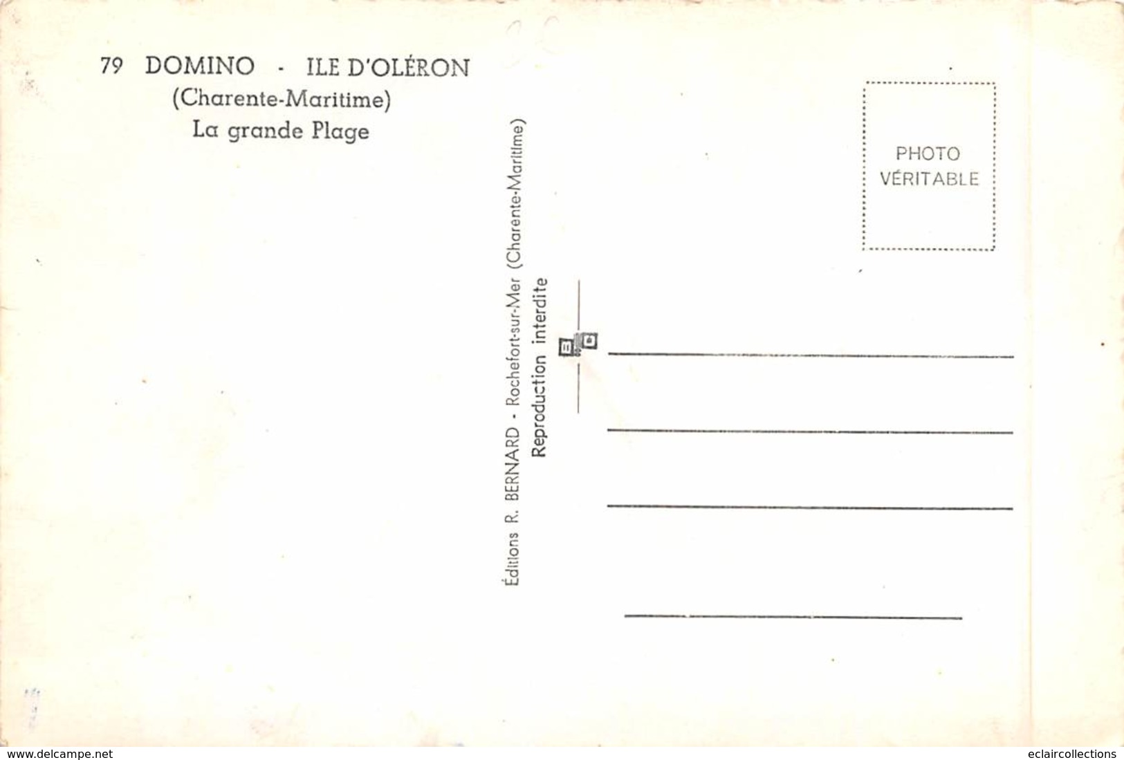 Ile D'Oléron.  Domino       17       La Grande Plage    2    (voir Scan) - Ile D'Oléron