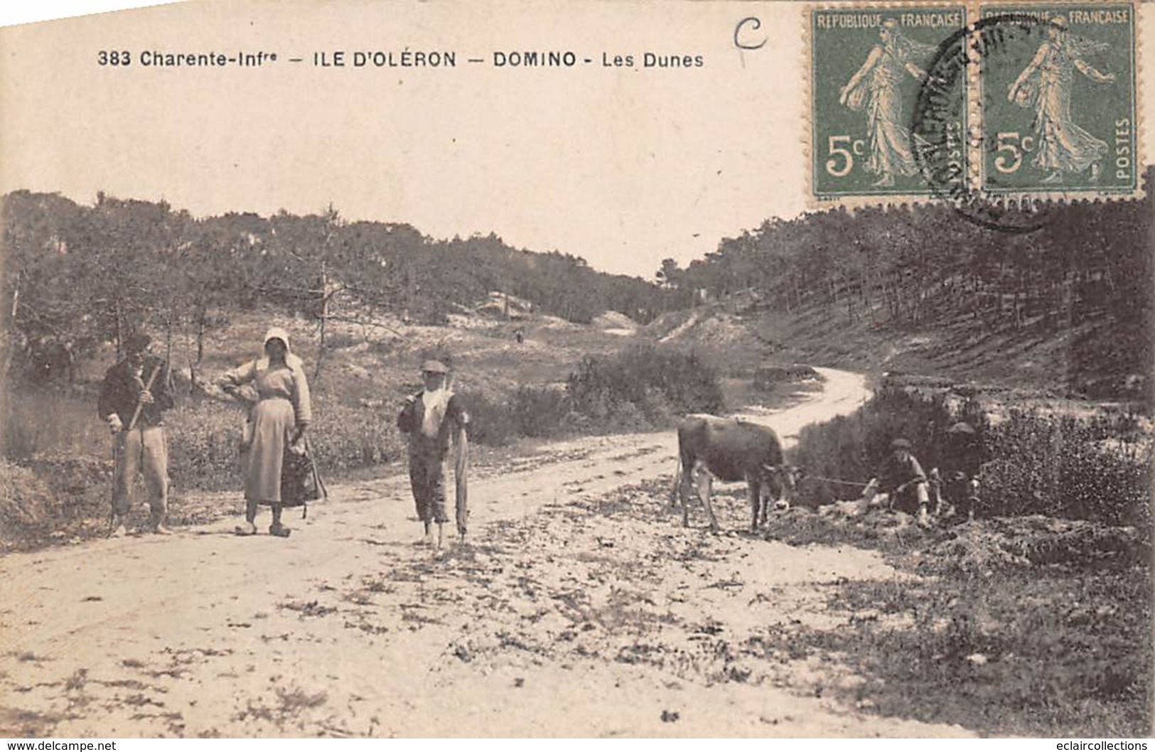 Ile D'Oléron.  Domino       17      Paysans Dans Les Dunes      (voir Scan) - Ile D'Oléron