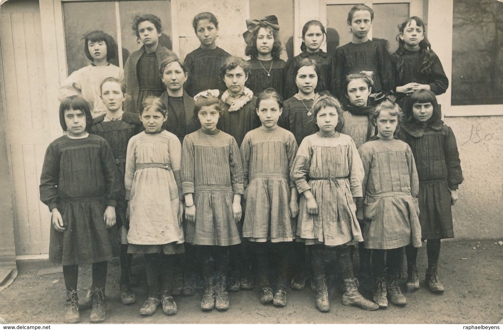 Photo-carte école De Maron Meurthe Et Moselle 1936 Jeunes Filles Identifiées - Identifizierten Personen