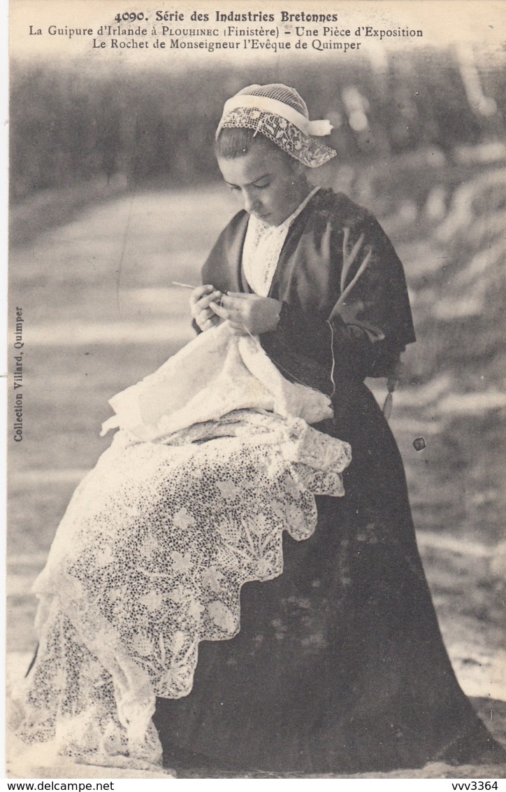 PLOUHINEC: La Guipure D'Irlande - Le Rochet De Monseigneur L'Evêque De Quimper - Plouhinec