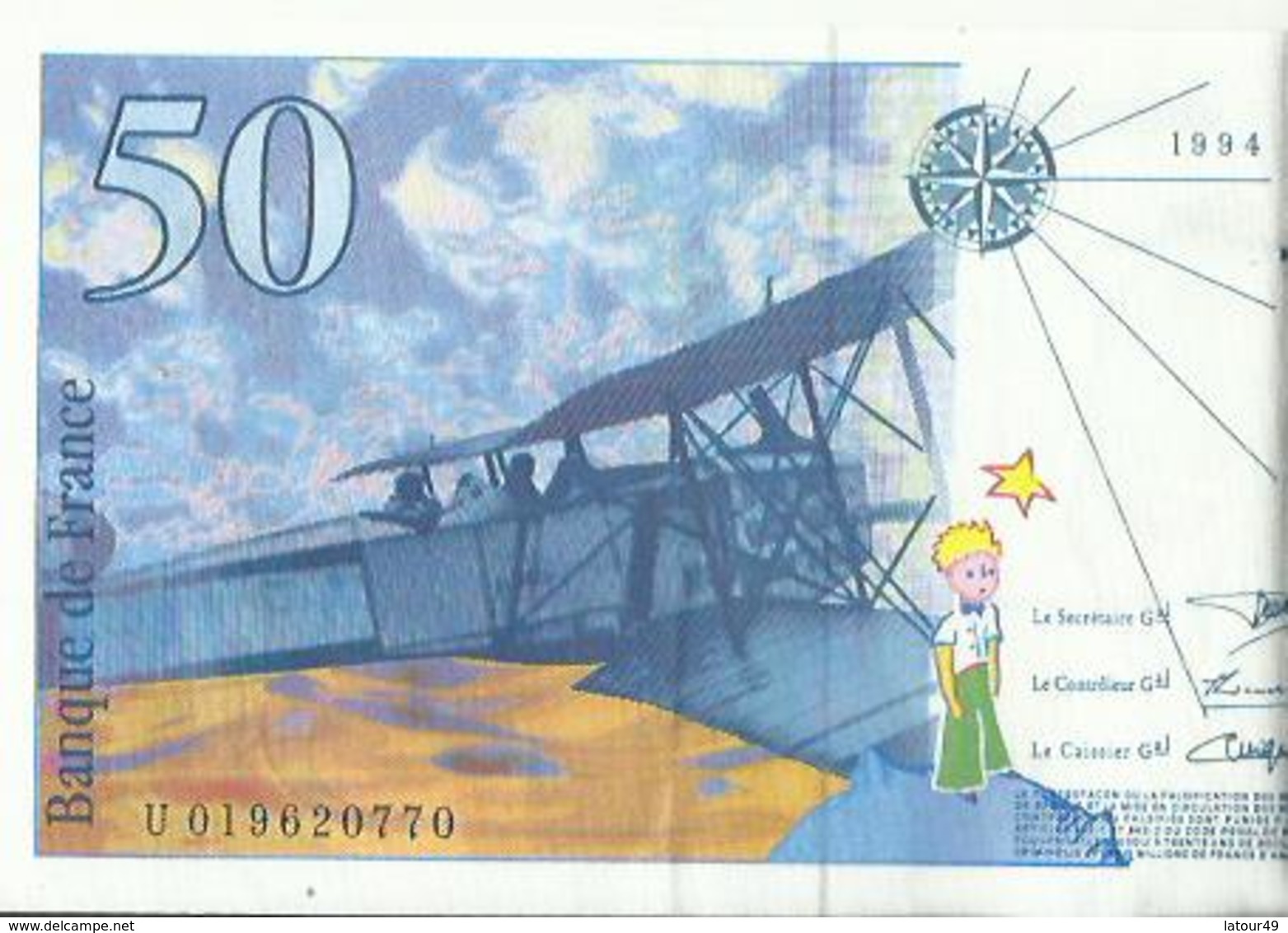 Billet De 50 Francs 1994 Neuf - 50 F 1976-1992 ''Quentin De La Tour''