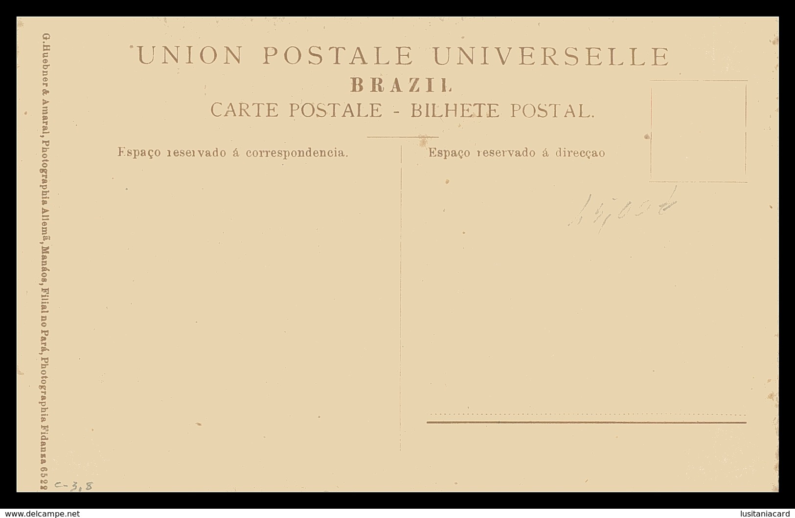 MANAUS - ELECTRICOS -  Usina Da Viação ( Ed. G. Huebner & Amaral / Nº 6522)  Carte Postale - Manaus