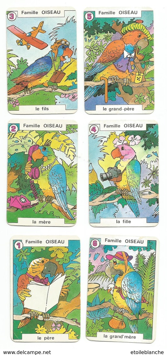 OISEAUX, 6 Cartes Illustrées (images, Dessin, Humour, Perroquets) - Parrot - Autres & Non Classés